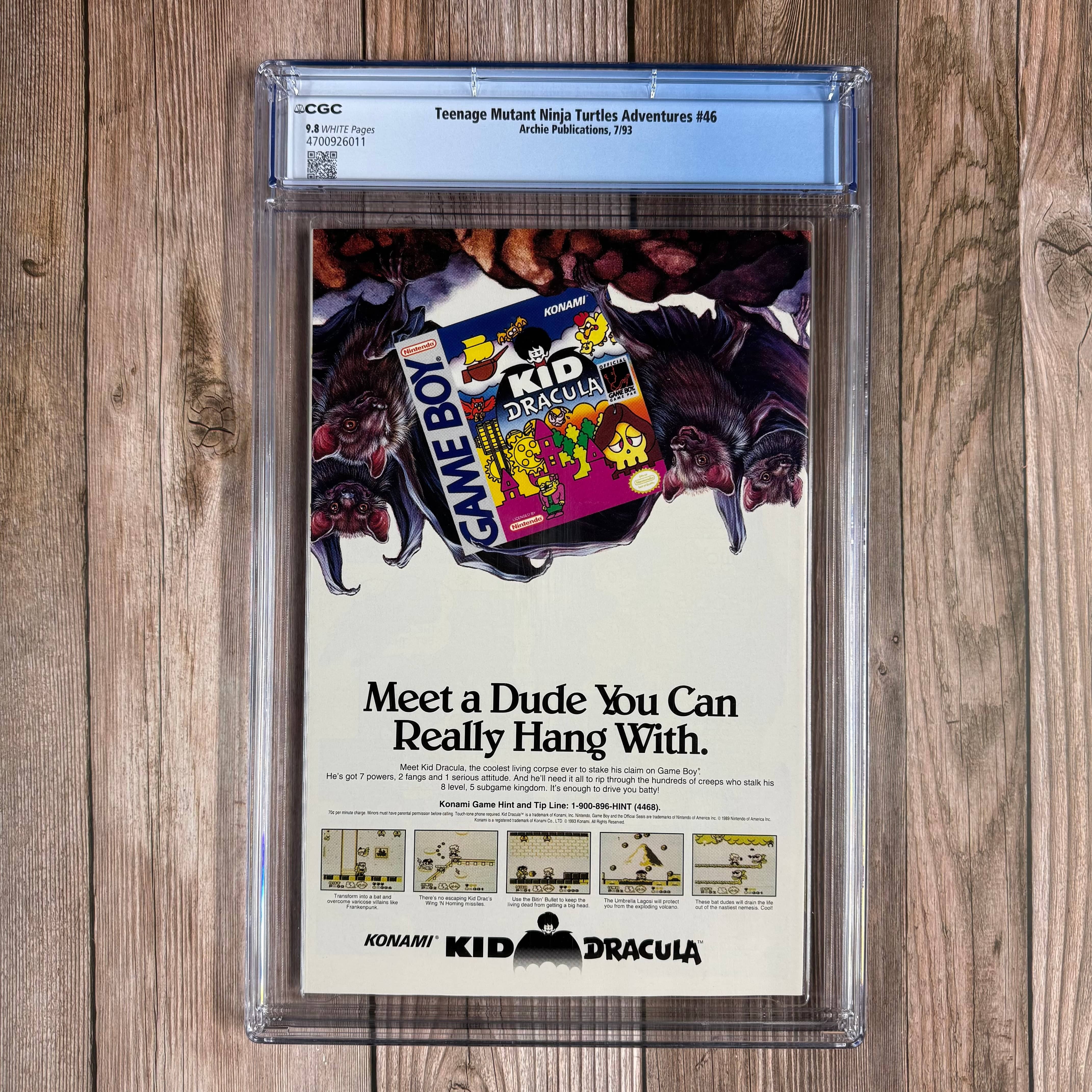 Teenage Mutant Ninja Turtles Adventures #46 CGC 9.8 WP Cover Art by Chris Allan & Dan Berger - Image 2