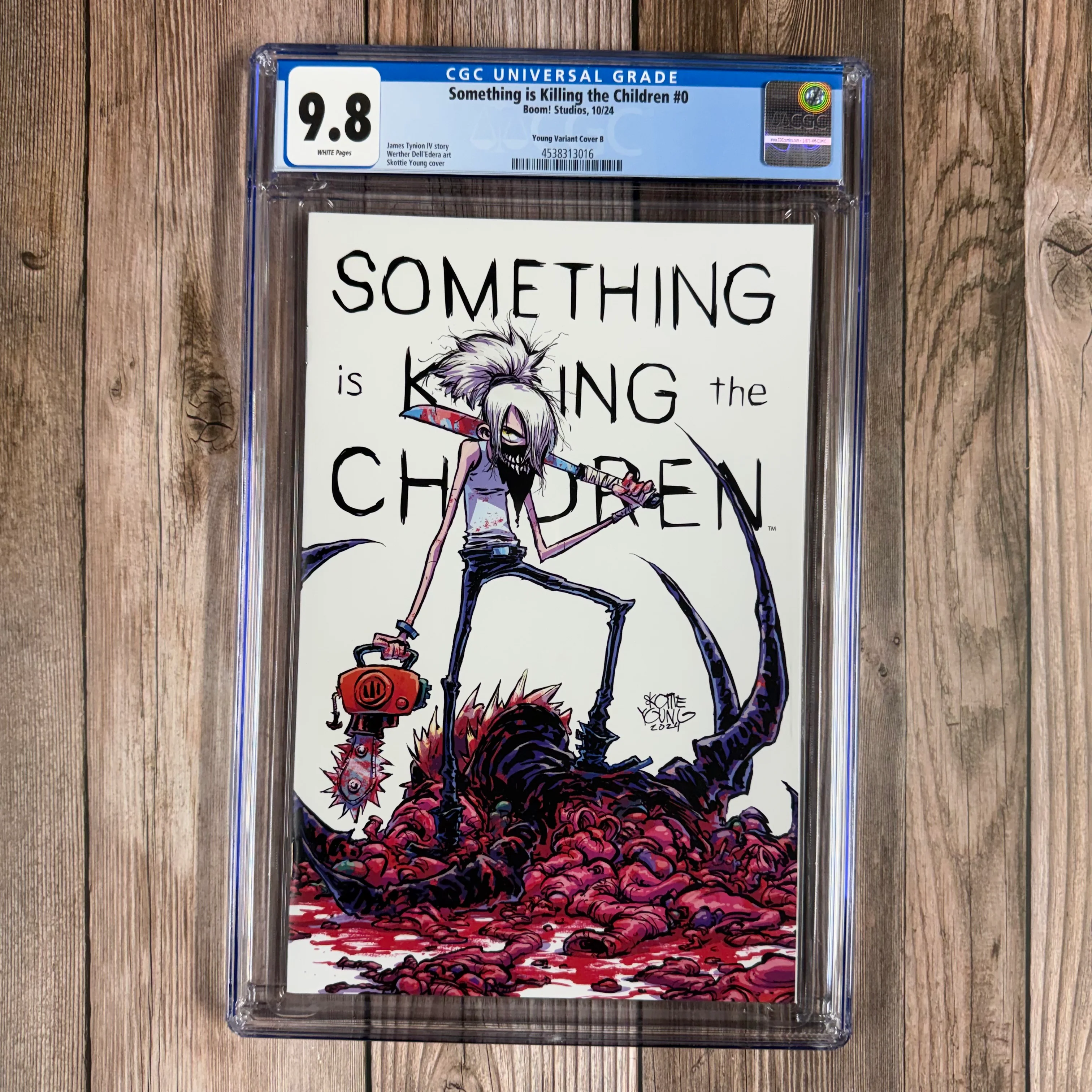 Something Is Killing the Children #0 CGC 9.8 WP Origin of Erica Slaughter, Skottie Young Variant Cover B Limited to 500