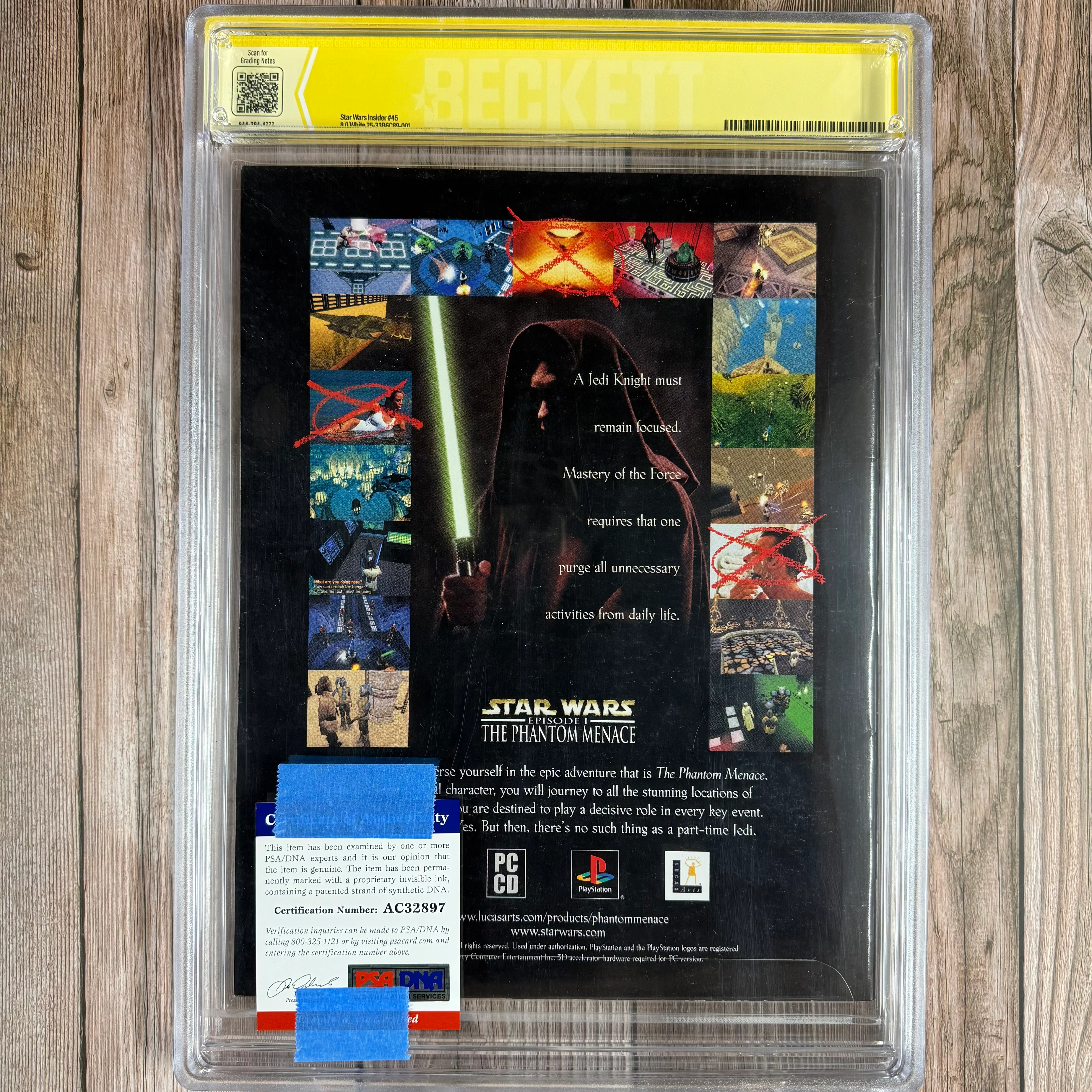 Star Wars Insider #45 CBCS 8.0 WP Verified Signature of Michonne Bourriague, Subscriber's Exclusive Edition, Michonne Bourriague Photo Cover (cert:-001) - Image 2