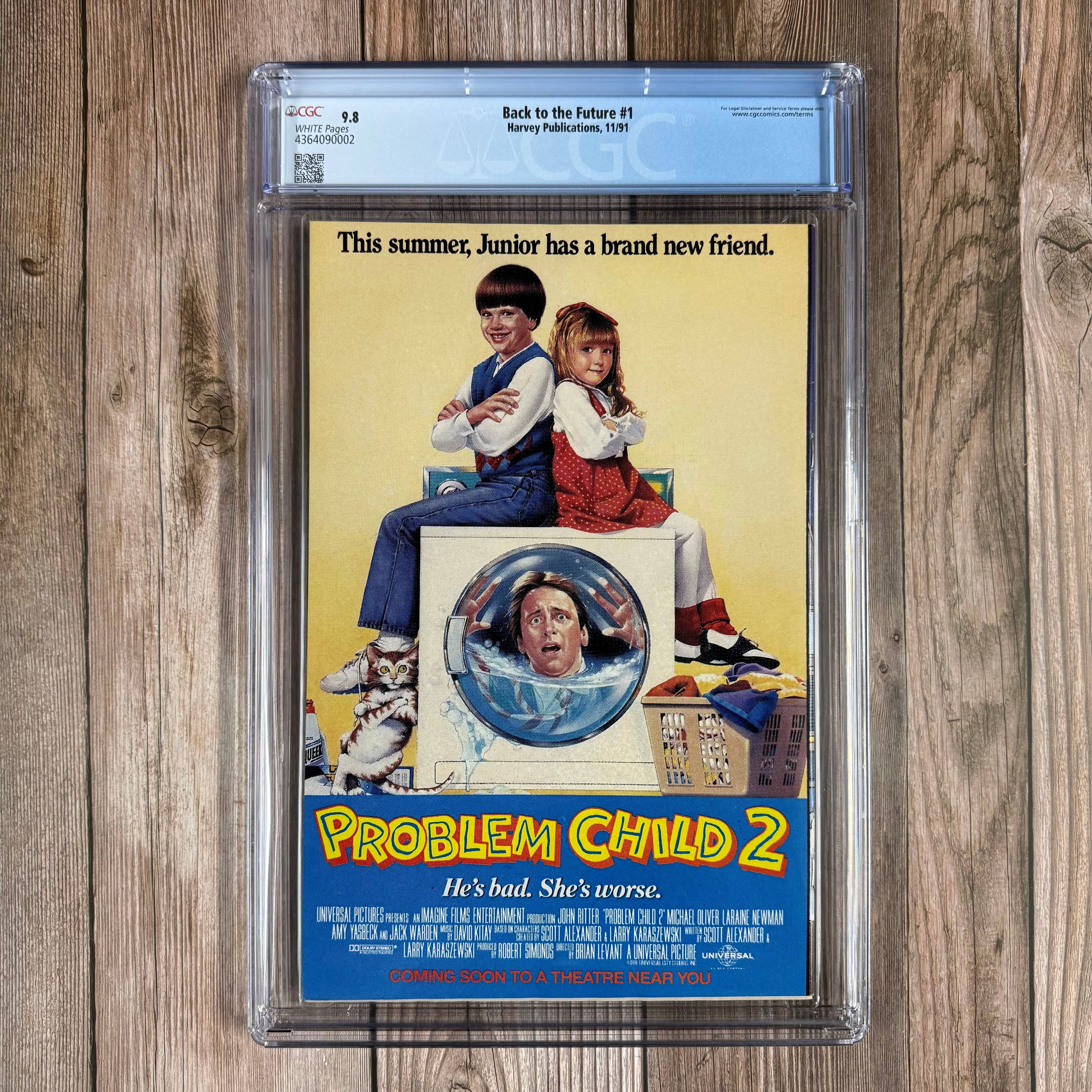 Back to the Future #1 CGC 9.8 WP Premiere issue of a four-part series based on the animated series - Image 2