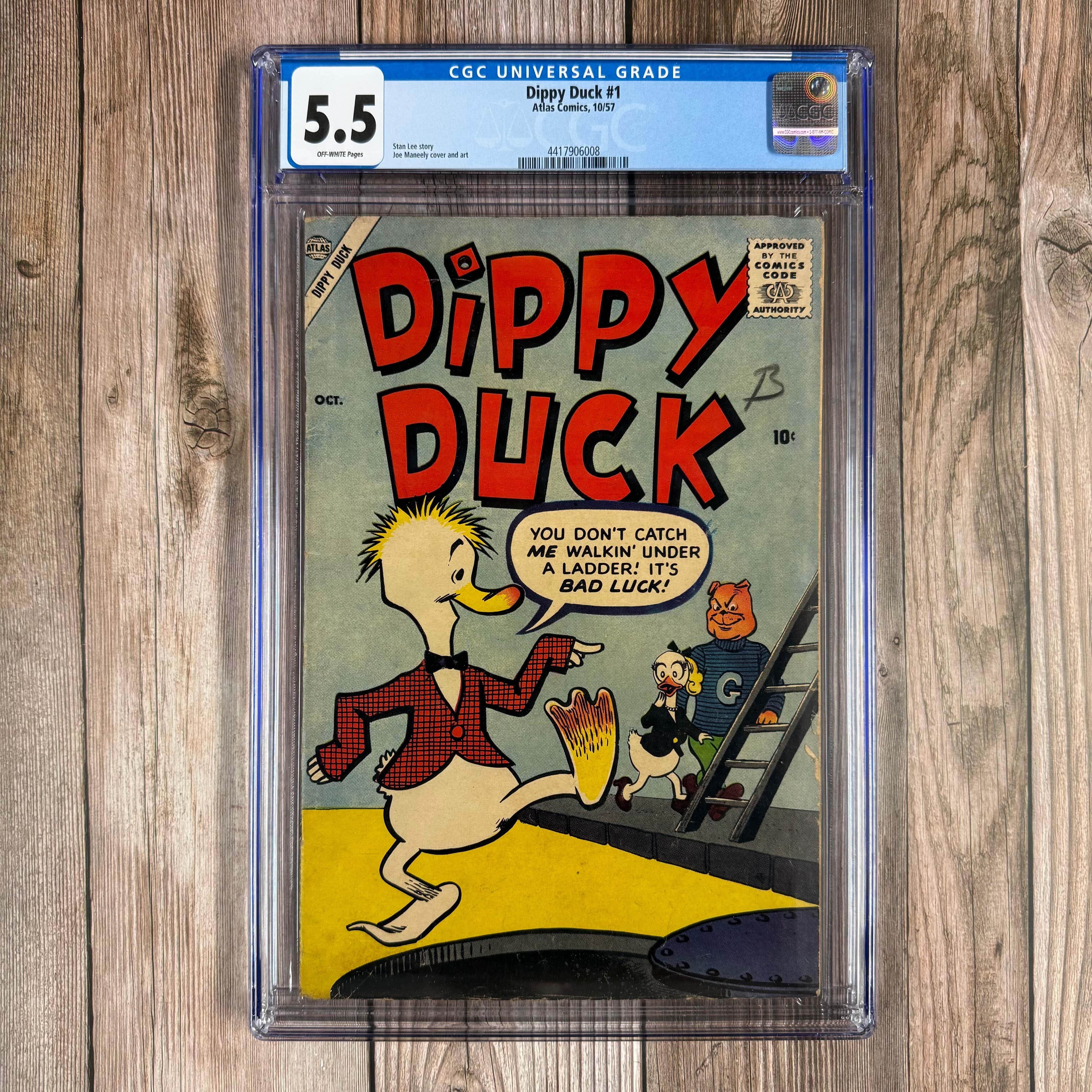 Dippy Duck #1 CGC 5.5 Scarce One-shot written by Stan Lee Top 3 Pop!