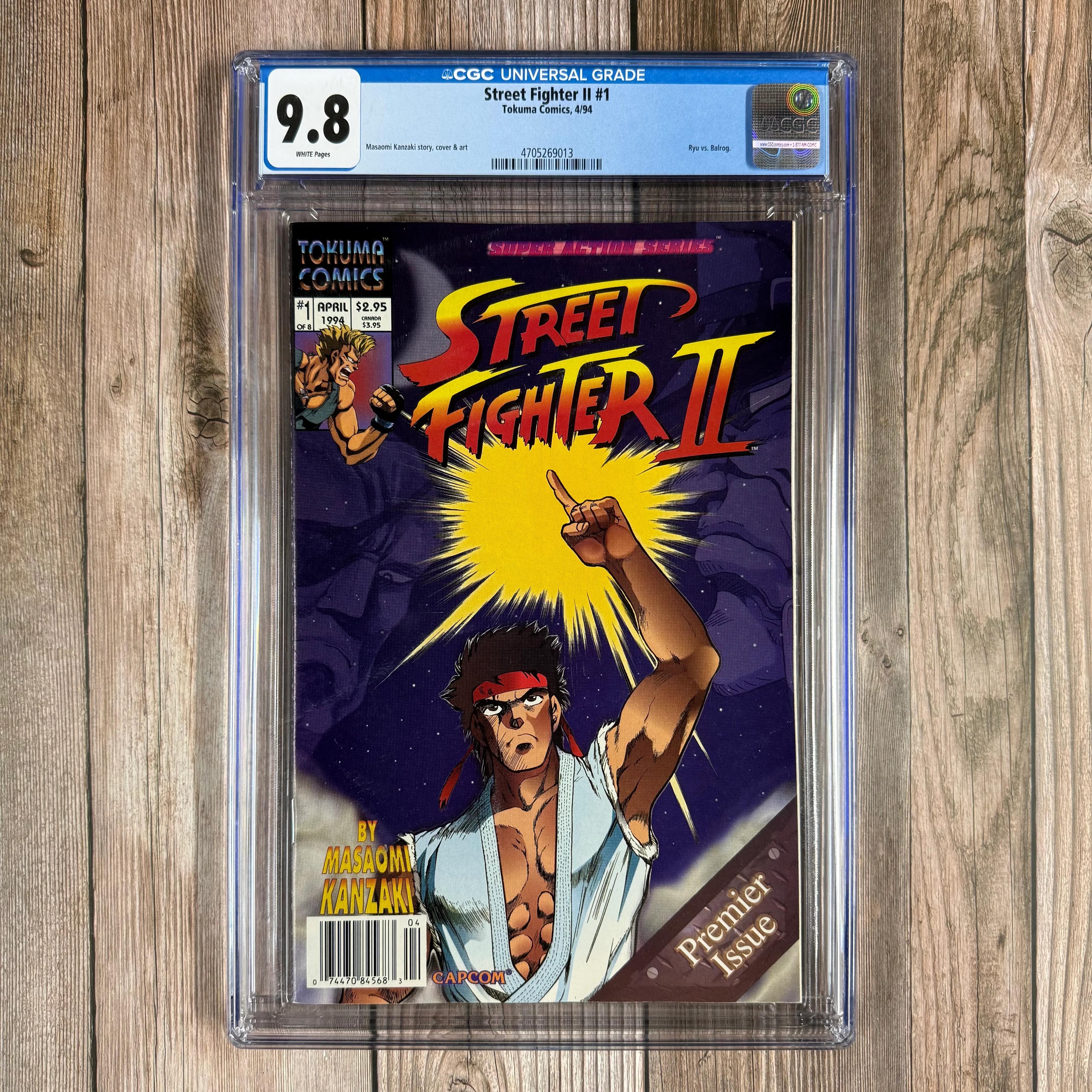 Street Fighter II #1 CGC 9.8 WP Cover Art by Masaomi Kanzaki
