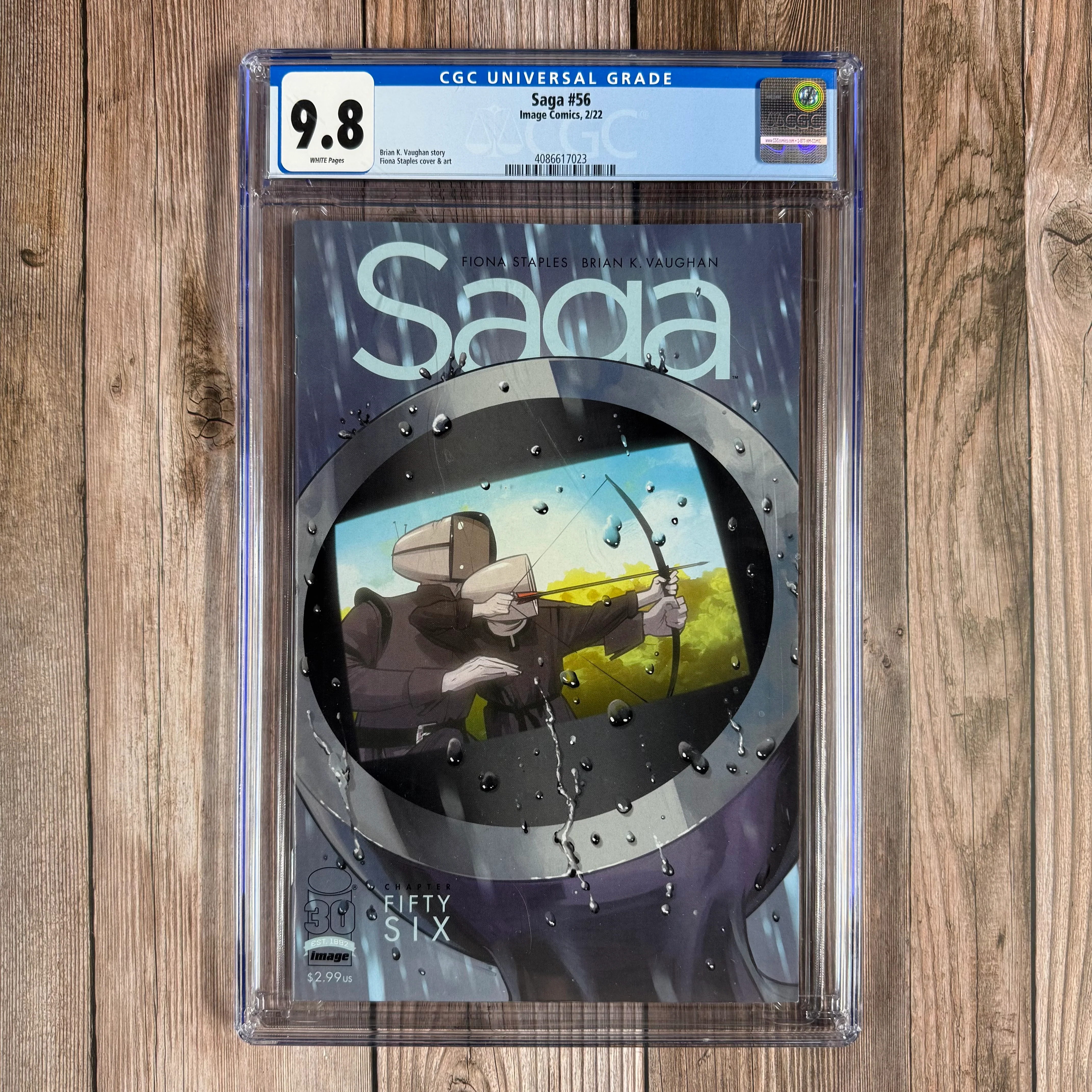 Saga #56 CGC 9.8 WP Fiona Staples cover & art *