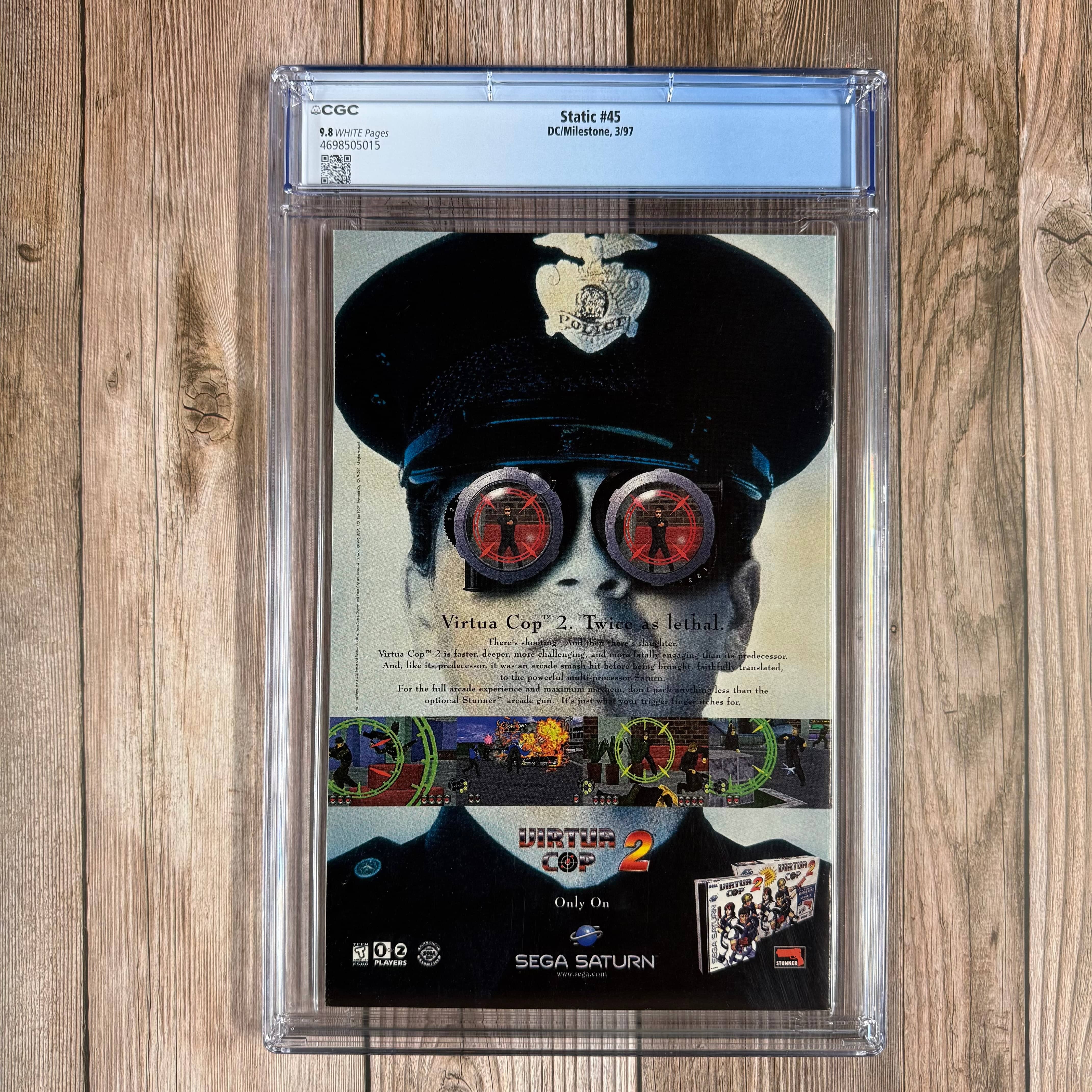 Static #45 CGC 9.8 WP Final issue, cover art by Moebius - Image 2