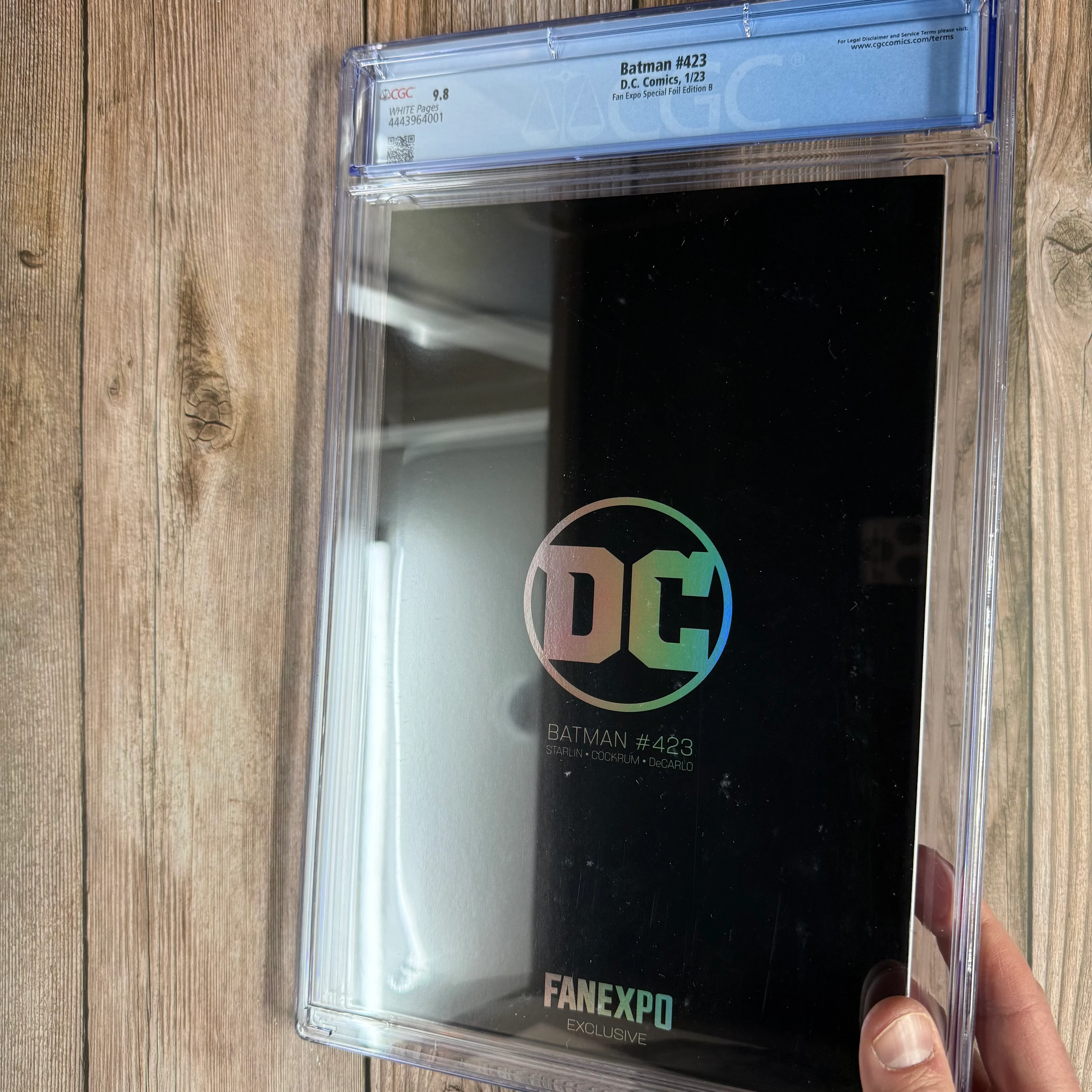 Batman #423 CGC 9.8 WP ICONIC cover art by Todd McFarlane, Fan Expo Special Foil Edition B, "Virgin" cover. - Image 4