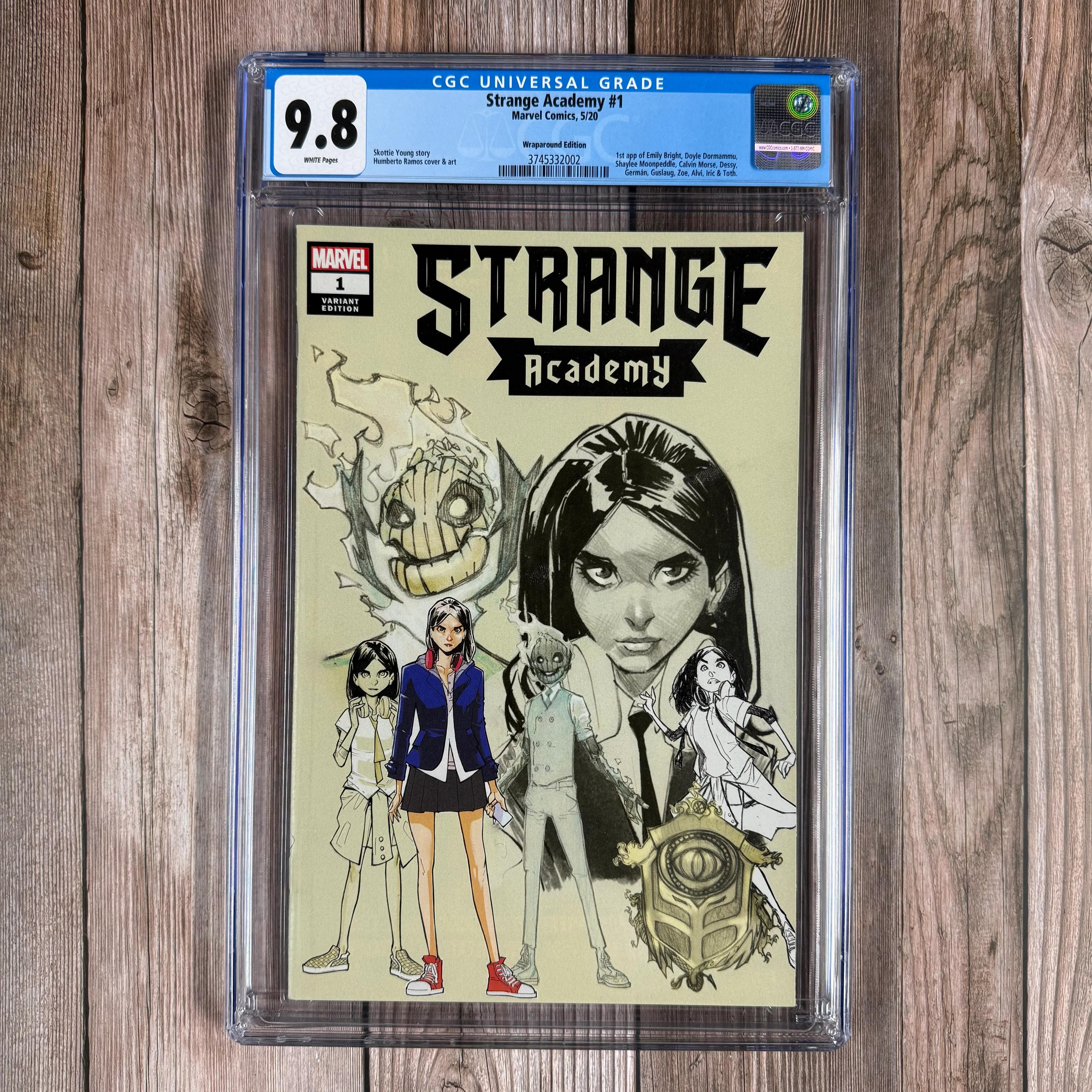 Strange Academy #1 CGC 9.8 WP Wraparound Humberto Ramos Variant Cover, Multi 1st appearances
