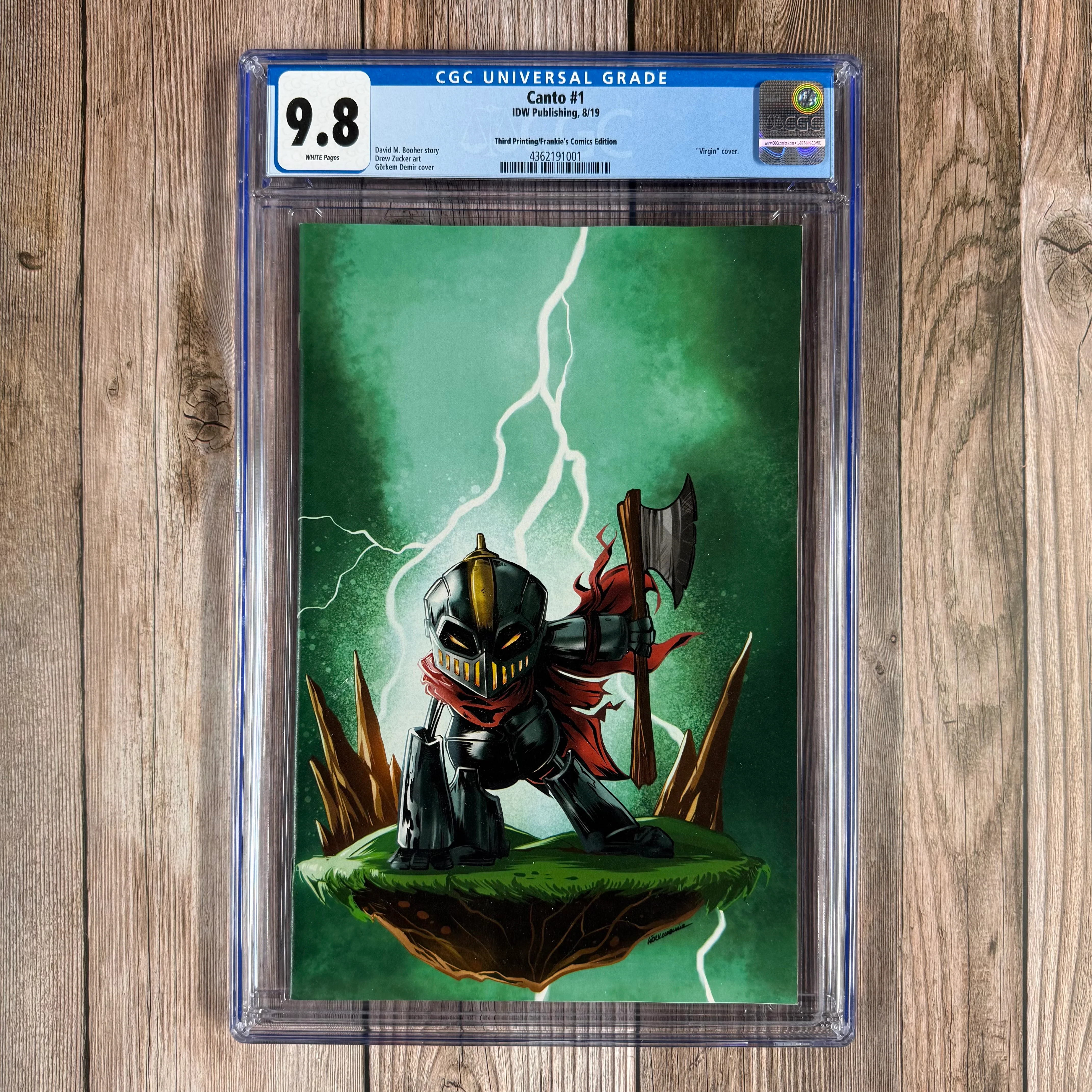 Canto #1 CGC 9.8 WP 3rd Print Frankie's Comics Edition, Virgin Cover by Görkem Demir