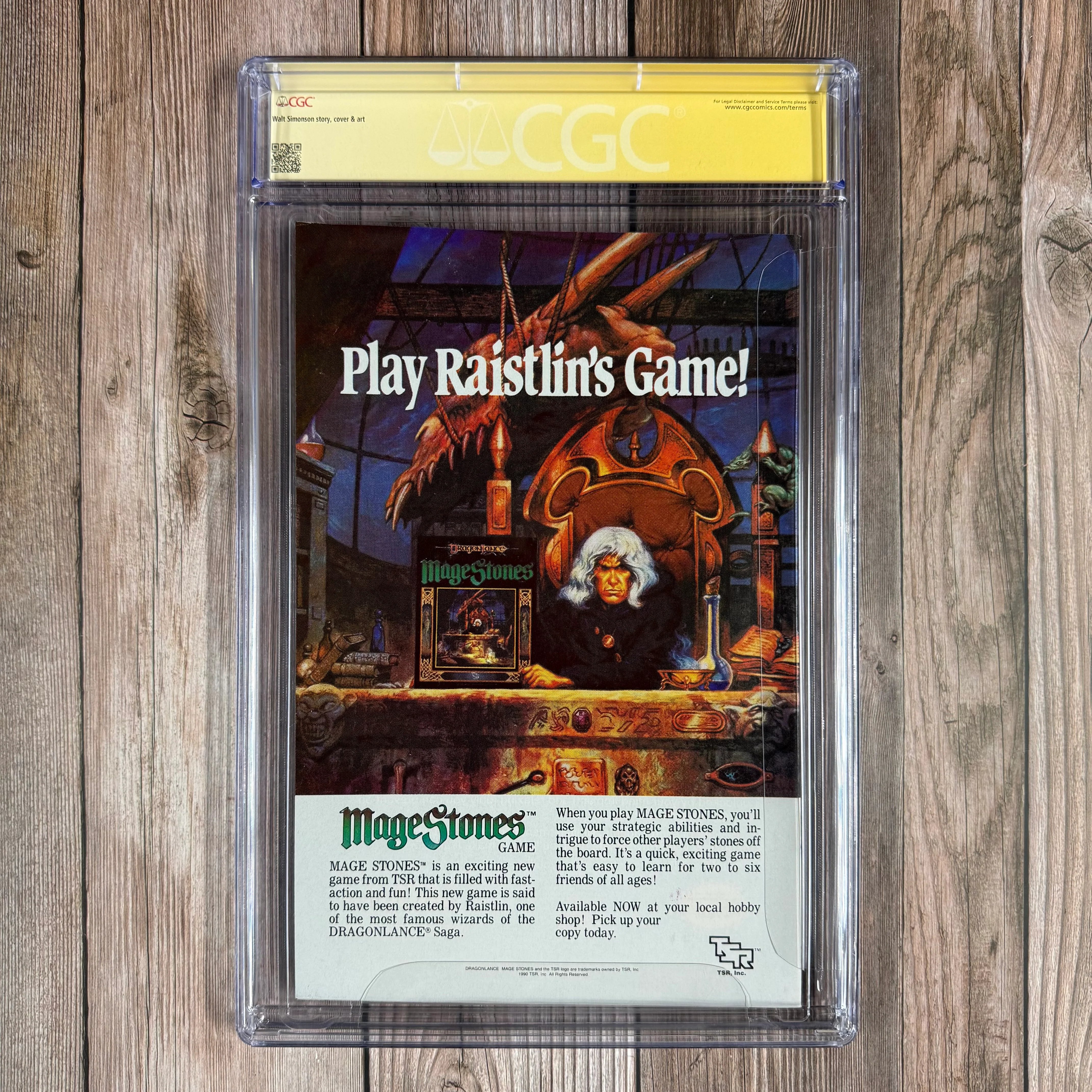 Fantastic Four #345 CGC 9.4 WP Custom Label, SS Signed by Walt Simonson (cert:8009) - Image 2