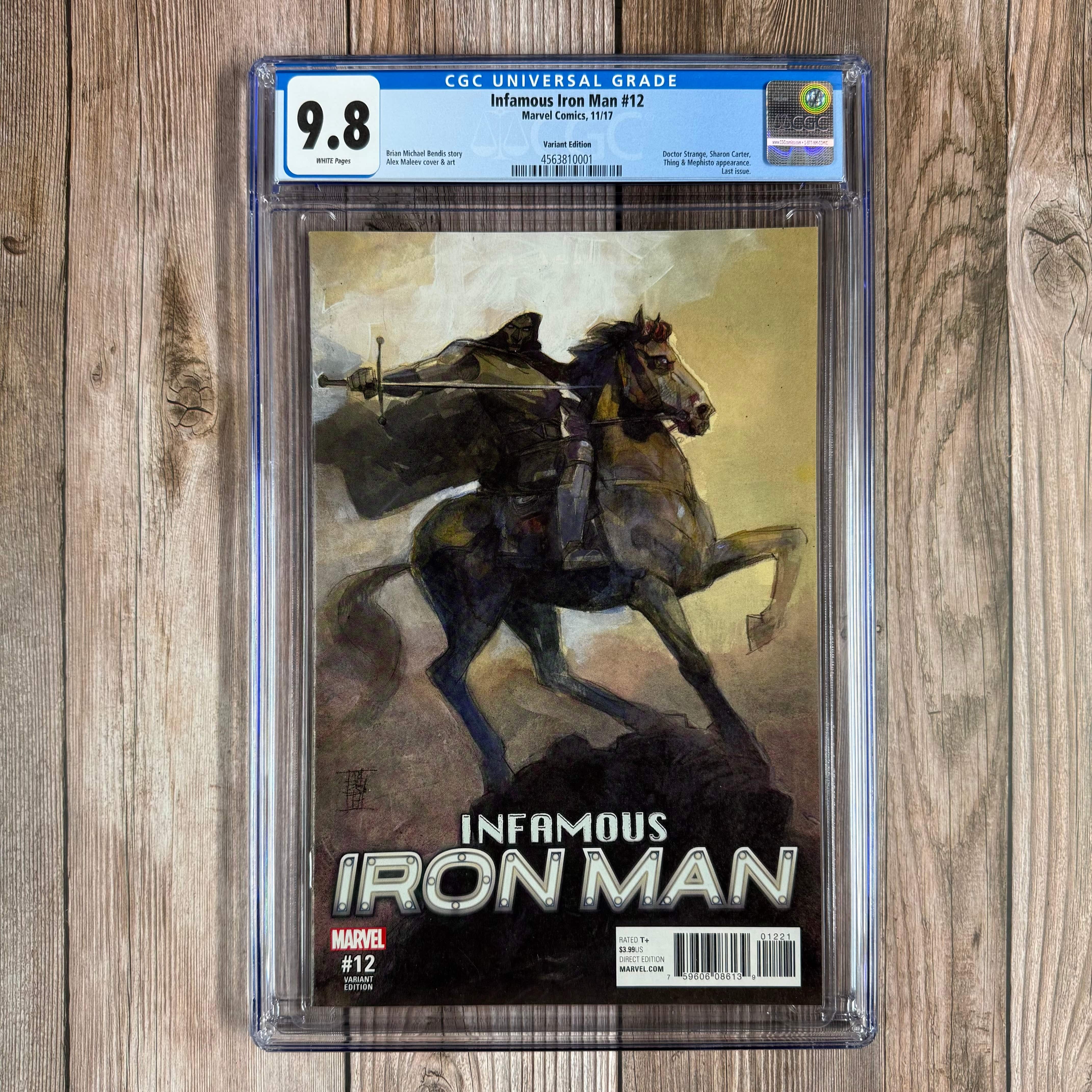 Infamous Iron Man #12 CGC 9.8 WP Variant Edition